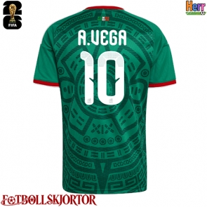 Mexiko Alexis Vega #10 Hemmatröja VM 2026 Kortärmad